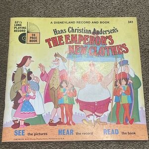 RARE- Disneyland Record and Book: Hans Christian Andersen’s The Emperor’s New
